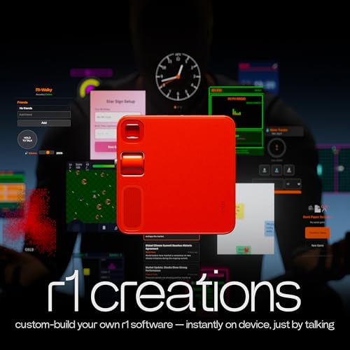 Rabbit r1 AI Voice-Activated Gadget & Voice Recorder - No - Product Imagery