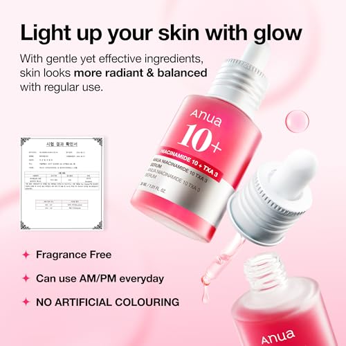 Anua Niacinamide 10 + TXA 4 Serum, Korean Skincare, 1.01 fl.oz | - Product Imagery