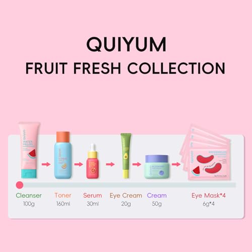 Daily Skincare Set for Young Women, 6-Piece Facial Care Routine - Product Imagery