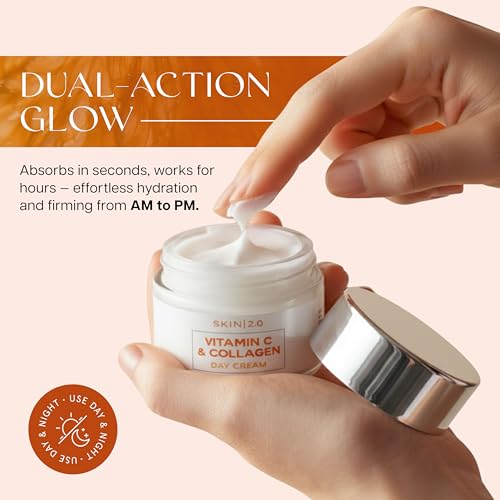 Skin 2.0 Vitamin C & Collagen Face Moisturizer – Anti Aging Day - Product Imagery