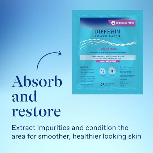 Differin Power Pimple Patches, Hydrocolloid Acne Treatment, 23ct - Product Imagery