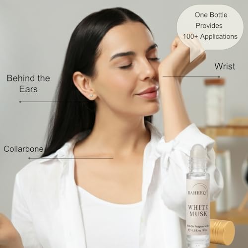 White Musk Perfume Oil Roll-On – Long Lasting Pure White Musk - Product Imagery