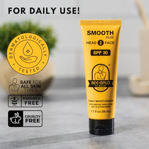 Bee Bald SMOOTH+ Head & Face Sunscreen SPF 30, Scalp - Product Imagery
