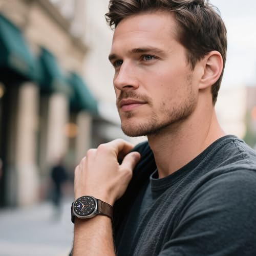 Magnetic Leather Band Compatible with Galaxy Watch 9 8 Band 40mm - Product Imagery