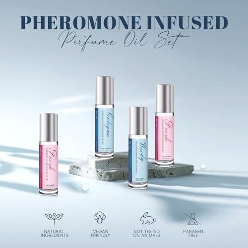 Aeshory Pheromone Perfume for Men - 2 Pcs Roll-On Pheromone - Product Imagery