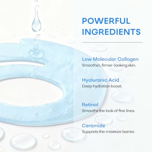Collagen Eye Mask for Puffy Eyes, 18 Pairs - Product Imagery
