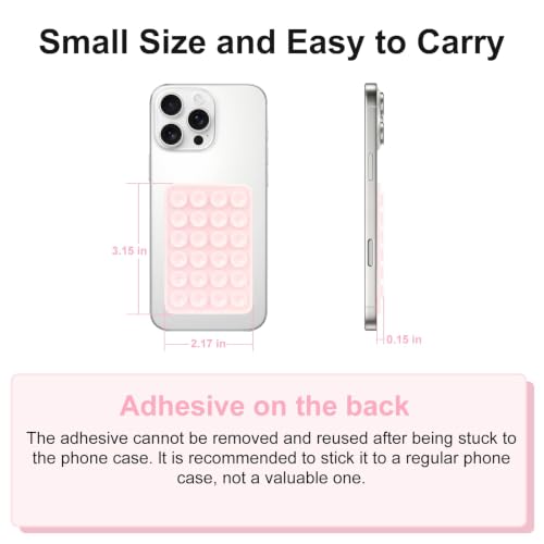 Giumel 8PCS Silicone Suction Phone Case Mount, Non Slip Suction - Product Imagery