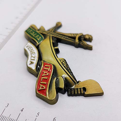 3D Venice Italy Boating Refrigerator Magnet Souvenir Metal - Product Imagery