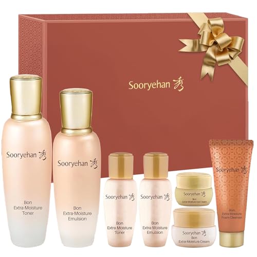 Sooryehan Bon Extra Moisture Korean Skin Care Gift Set (13.01 Fl - Product Imagery