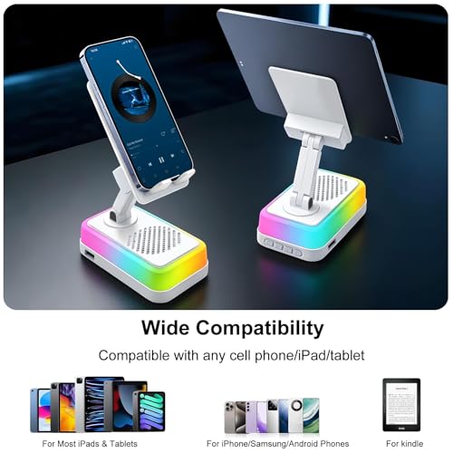 Wireless Induction Speaker, 5-in-1 Bluetooth Speaker with Phone - Product Imagery