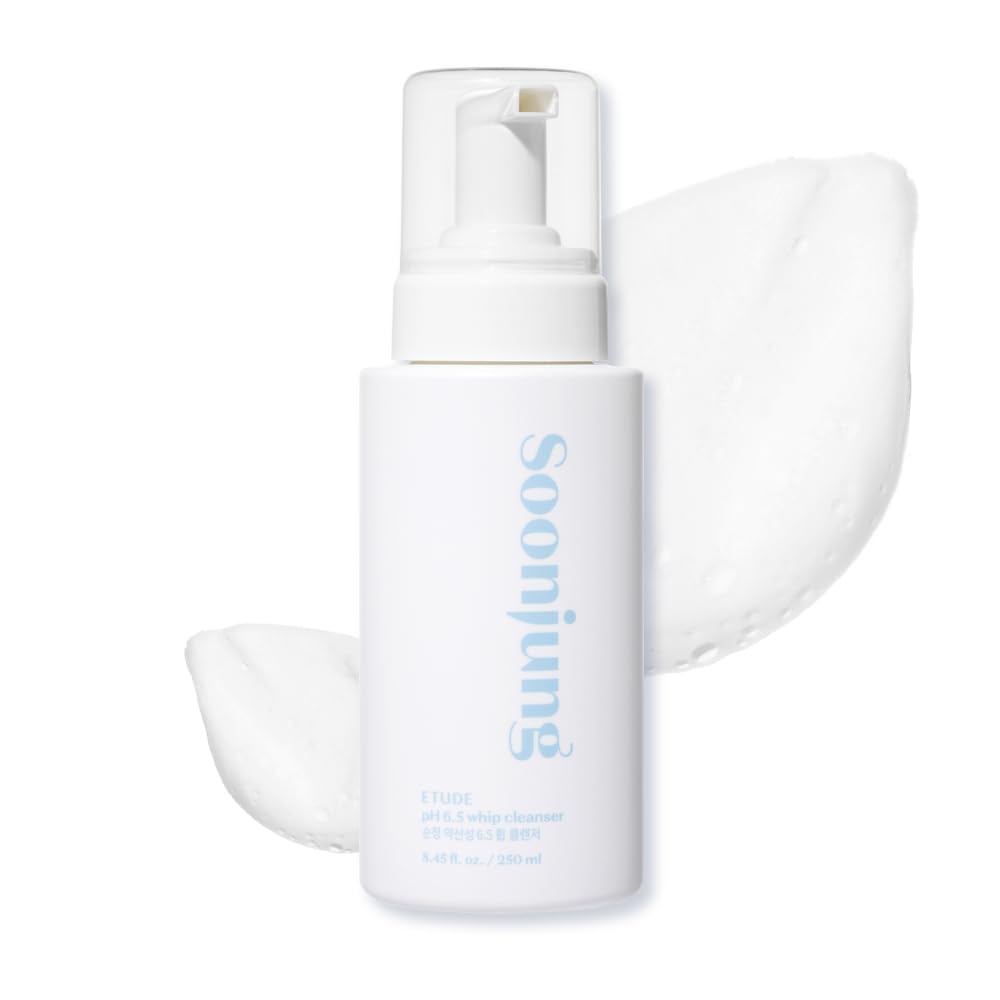 ETUDE SoonJung pH 6.5 Whip Face Cleanser Big Size, 8.45 fl oz - ETUDE