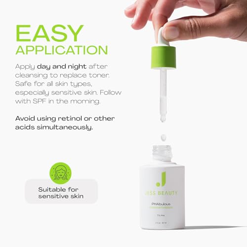 JESS BEAUTY | PHAbulous Exfoliating Serum | Gentle PHA Exfoliant - Product Imagery