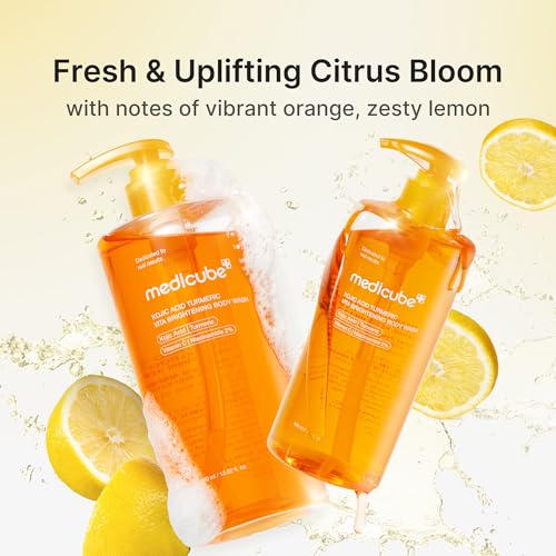 medicube Kojic Acid Turmeric Brightening Body Wash, 13.52 fl.oz - Product Imagery