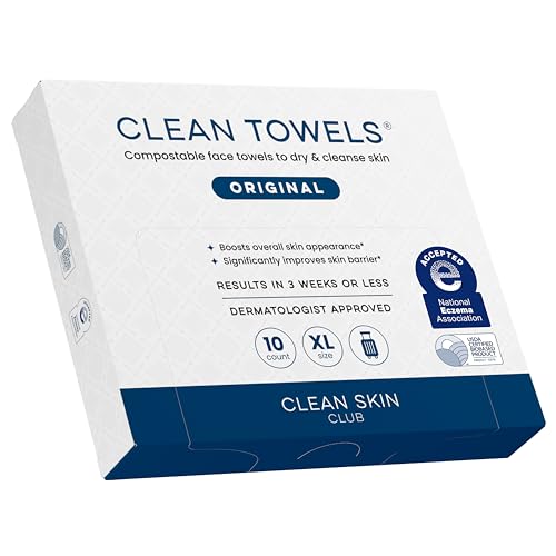 Clean Skin Club Clean Towels XL®, Travel Pack 100% USDA Biobased - Product Imagery