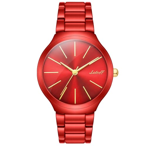 Letoff Women's Watch Interchangeable Metal Strap (No Tools - Product Imagery