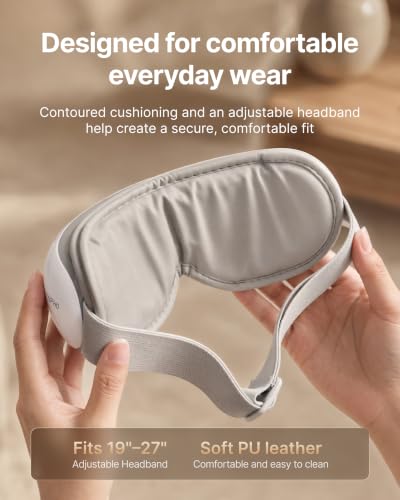 RENPHO Eyeris 1 Eye Massager with Heat, Heated Massage Eye Mask - Product Imagery