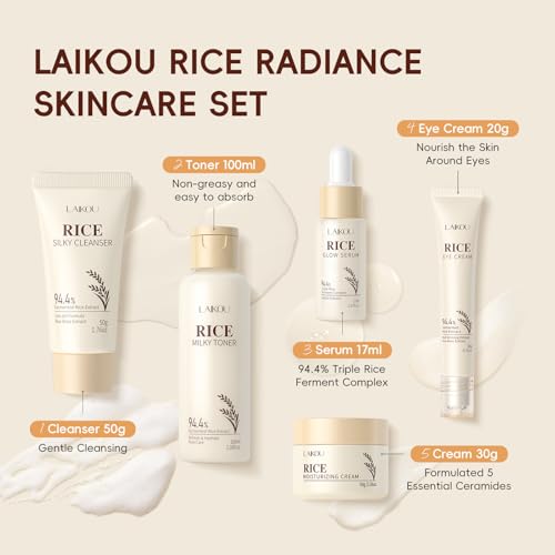 LAIKOU Korean Skin Care, Skin Care Set 20pcs - Product Imagery
