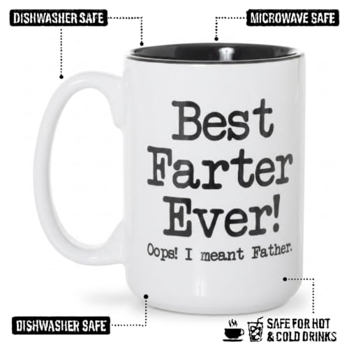 Artisan Owl Best Farter Ever I Mean Father Mug – Funny Dad - Product Imagery
