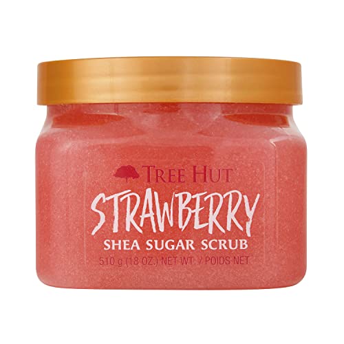 Tree Hut Strawberry Shea Sugar Scrub, Exfoliating, Hydrating & Moisturizing - Tree Hut Official Product View 1