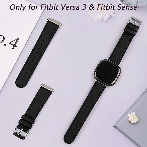Meliya Leather Bands Compatible with Fitbit Versa 4 Bands/Fitbit - Product Imagery