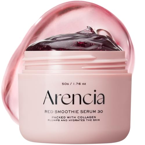 Arencia Overnight Red Smoothie Face Serum, Glowing & Soothing - Product Imagery