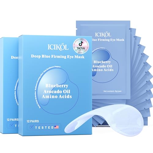 Blueberry Collagen Under Eye Patches Eye Mask for Puffy Eyes - ICIKOL Official Imagery - 1