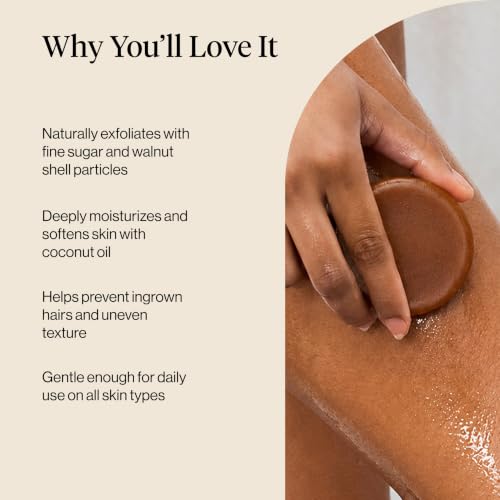 Kitsch Exfoliating Sugar Scrub Body Wash Bar Soap – Made in the - Product Imagery
