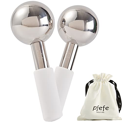 Ice Globes for Face Eyes Unbreakable Stainless Steel Cryo - pfefe Official Imagery - 1