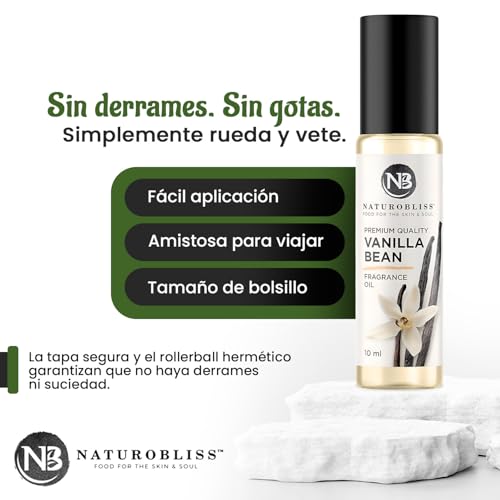 NaturoBliss Vanilla Perfume, Fragrance Oil Roll On 10 ml - Product Imagery
