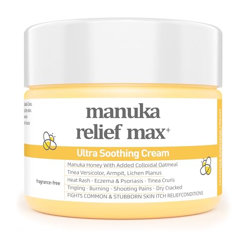 Organic Manuka Honey Lotion Cream with Colloidal Oatmeal - - Product Imagery