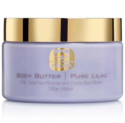 KEDMA Pure Lilac Body Butter Nourishing Dead Sea Minerals - KEDMA Official Imagery - 1