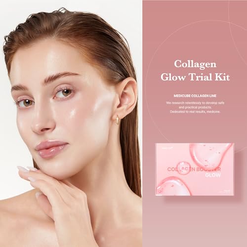 medicube Glass Skin Collagen Trial Kit - Mini Skincare Set - Product Imagery