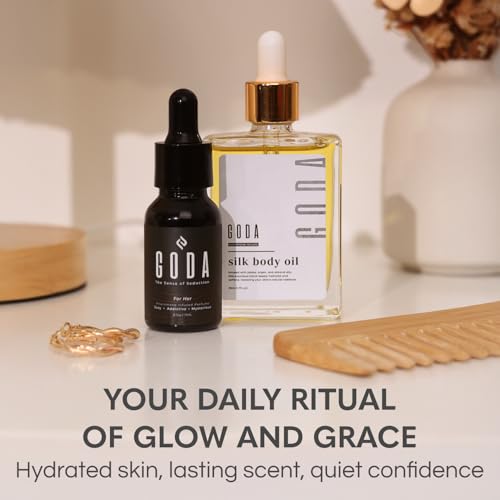 GODA Pheromones Perfume for Women + Silk Body Oil Bundle – - Product Imagery