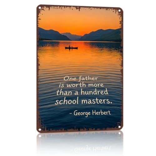 8x12 Inch Aluminum Metal Sign, Fathers Day Gift Wall Decor, - Product Imagery