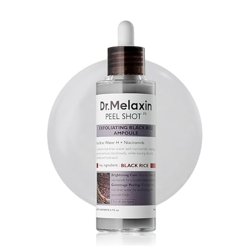 Dr Melaxin Peel Shot Black Rice Exfoliating Ampoule Face - Dr.Melaxin Official Imagery - 1