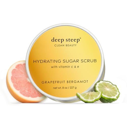 Deep Steep Sugar Scrub, Grapefruit Bergamot, 8 Ounce - Deep Steep Official Product View 1