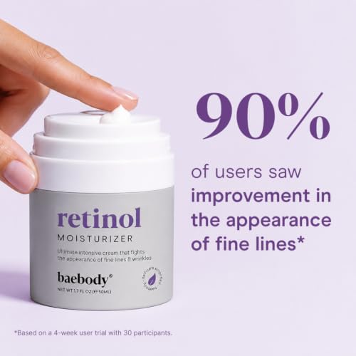 Baebody Made in USA Retinol Cream for Face - With Jojoba Oil & - Product Imagery