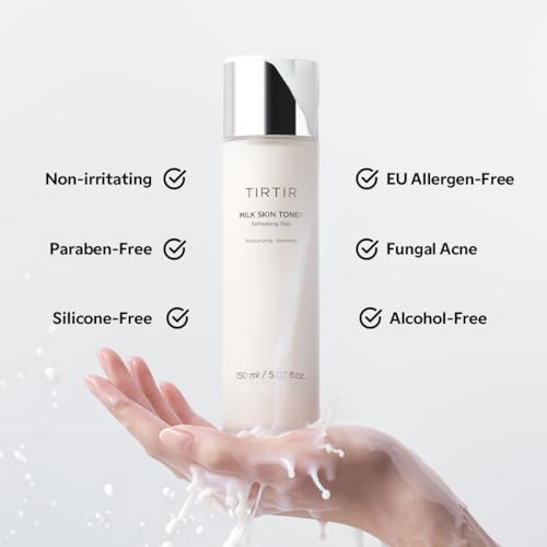 TIRTIR Milk Skin Rice Toner | Deep Moisturizing, Hydrating Toner - Product Imagery
