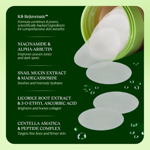 JIYU Toner Pads - Korean Skincare for Dark Spots, Wrinkles & Dull - JIYU