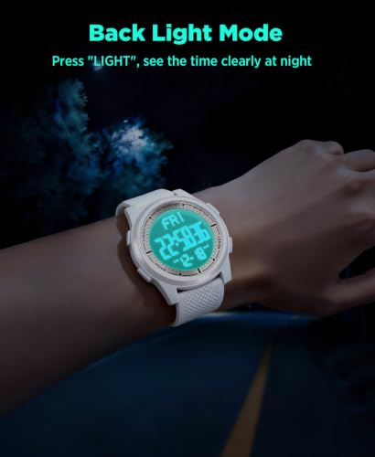 Beeasy Digital Watch for Men Women, 50M Waterproof, Ultra-Thin & - Product Imagery