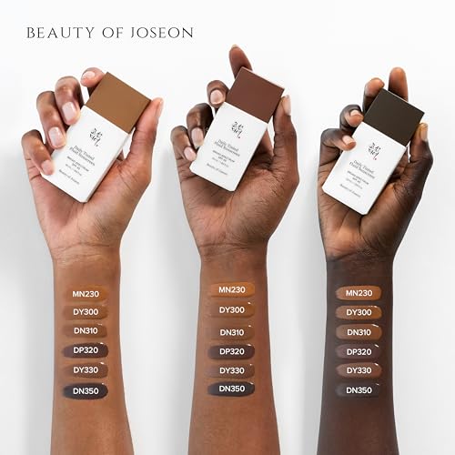 Beauty of Joseon Daily Tinted Fluid Sunscreen 12 Shades for Face - Product Imagery