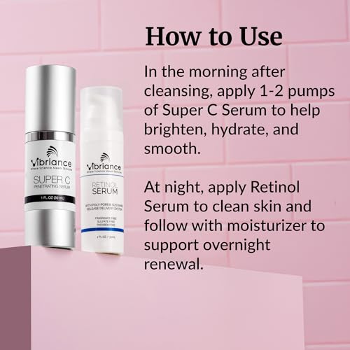 Vibriance Dynamic Duo Skincare Bundle - Super C Serum, Retinol - Product Imagery