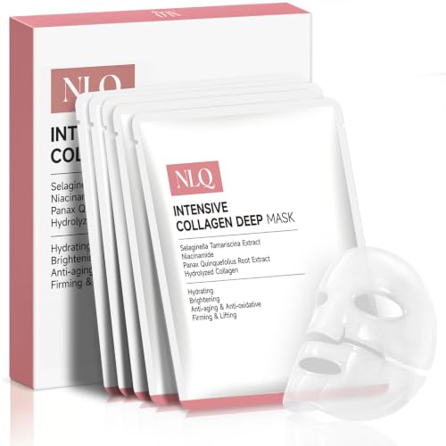 NLQ Bio-Collagen Face Mask Overnight Hydrogel Deep Mask - Glass - Product Imagery