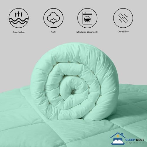 SLEEP-NEST Oversized King Comforter 132x120 Inch Hotel Luxury - Product Imagery