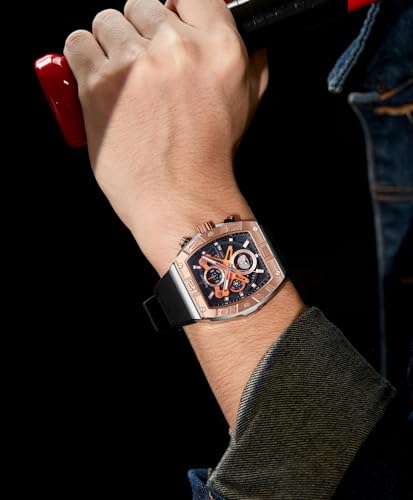 Watches for Men Luxury Quartz Casual Chronograph 3ATM Waterproof - Product Imagery