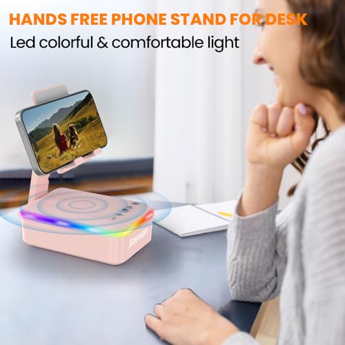 JTEMAN Gifts for Men Women,Cell Phone Stand with Bluetooth - Product Imagery