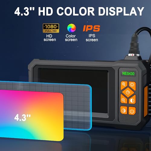 Endoscope Camera with Light, 1920P HD Borescope Inspection - Product Imagery
