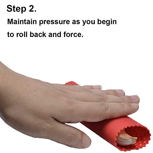 2 Set Silicone Garlic Peeler Easy Roller Tube Useful Garlic - Product Imagery
