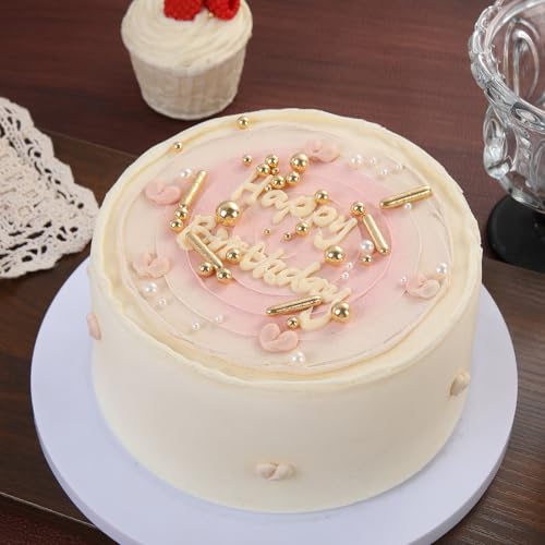 Edible Gold Pearl Sprinkles Cake Decoration Cupcake Topper - Product Imagery