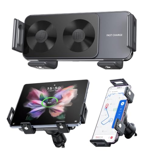 High Intelligent Mobile Phone/Pad Holder, Wireless Rotating Car - Product Imagery